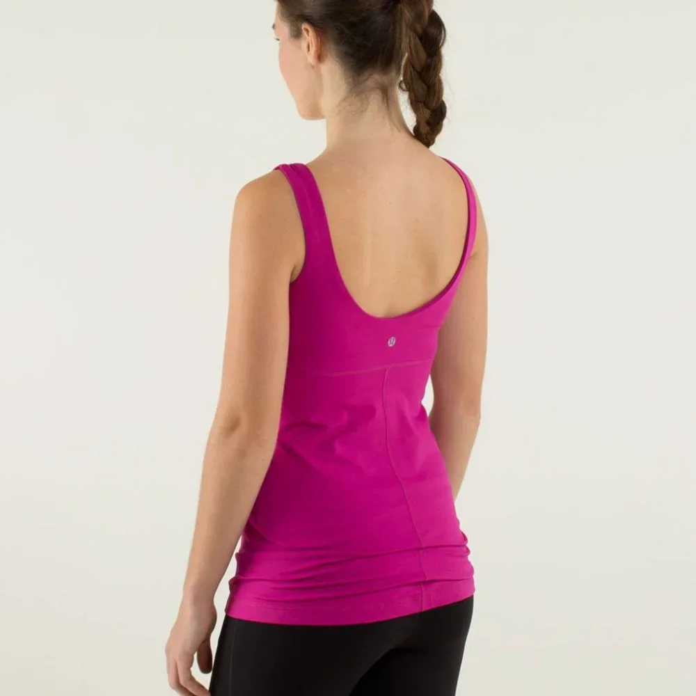 Lululemon Aria Tank II in "Raspberry"- Sz. 6 - Picture 3 of 12